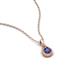4 - Tessie 0.15 ct Diamond (3.50 mm) Women Teardrop Solitaire Pendant Necklace 