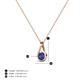 5 - Tessie 0.15 ct Diamond (3.50 mm) Women Teardrop Solitaire Pendant Necklace 