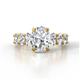 1 - Jamila 5.00 ctw IGI Certified Lab Grown Diamond Oval Shape (9x7 mm) Hidden Halo Engagement Ring  