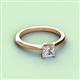 2 - Zelda 1.00 ct IGI Certified Lab Grown Diamond Princess Cut (5.50 mm) Solitaire Engagement Ring 