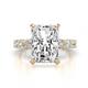 1 - Amira 7.28 ctw IGI Certified Lab Grown Diamond Radiant Shape (11x9 mm)  Halo Engagement Ring  