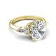6 - Kamilah 2.80 ctw IGI Certified Lab Grown Diamond Oval Shape (10x8 mm) Solitaire Plus Engagement Ring  