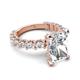 6 - Amira 7.28 ctw IGI Certified Lab Grown Diamond Radiant Shape (11x9 mm)  Halo Engagement Ring  