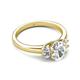 2 - Gemma 8x6 mm Oval Cut Lab Grown Diamond Trellis Three Stone Engagement Ring 