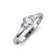 3 - Gemma 7x5 mm Oval Cut Lab Grown Diamond Trellis Three Stone Engagement Ring 