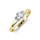 3 - Gemma 7x5 mm Oval Cut Lab Grown Diamond Trellis Three Stone Engagement Ring 