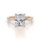 1 - Lucia 2.64 ctw IGI Certified Lab Grown Diamond Radiant Shape (9x7 mm) & Side Natural Diamond Hidden Halo Engagement Ring  