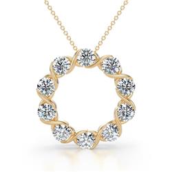 Betty ctw Round Natural Diamond Open Circle Pendant Round Natural Diamond set in ctw Women Open Circle Pendant Necklace in K Yellow GoldIncluded Inches K Yellow Gold Chain 