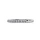 2 - Neria Lab Grown Diamond 9 Stone Wedding Band 0.54 ctw in 18K White Gold.