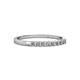 1 - Neria Lab Grown Diamond 9 Stone Wedding Band 0.54 ctw in Platinum.