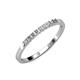 3 - Neria Lab Grown Diamond 9 Stone Wedding Band 0.54 ctw in Platinum.