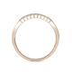 5 - Neria Lab Grown Diamond 9 Stone Wedding Band 0.54 ctw in 14K Rose Gold.