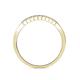 5 - Neria Lab Grown Diamond 9 Stone Wedding Band 0.54 ctw in 18K Yellow Gold.