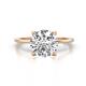 1 - Morgan 2.17 ctw Center IGI Certified Lab Grown Diamond (VS1/F) with Prong Studded Natural Diamond Solitaire Plus Engagement Ring 