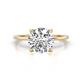 1 - Morgan 2.17 ctw Center IGI Certified Lab Grown Diamond (VS1/F) with Prong Studded Natural Diamond Solitaire Plus Engagement Ring 