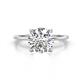 1 - Morgan 2.17 ctw Center IGI Certified Lab Grown Diamond (VS1/F) with Prong Studded Natural Diamond Solitaire Plus Engagement Ring 