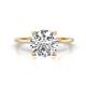 1 - Morgan 1.50 ctw Center IGI Certified Lab Grown Diamond (VS1/F) with Prong Studded Diamond Solitaire Plus Engagement Ring 
