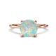 1 - Morgan 1.55 ctw Center Opal with Prong Studded Natural Diamond Solitaire Plus Engagement Ring 