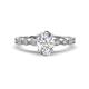 2 - Renea 0.92 ctw GIA Certified Natural Diamond Oval Cut (7x5 mm) With accented Diamonds Engagement Ring 