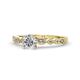 7 - Renea 0.87 ctw Natural Diamond (5.80 mm) with accented Diamonds Engagement Ring 