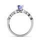 6 - Renea 0.82 ctw Tanzanite (5.80 mm) with accented Diamonds Engagement Ring 