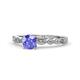 7 - Renea 0.82 ctw Tanzanite (5.80 mm) with accented Diamonds Engagement Ring 