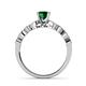 6 - Renea 0.82 ctw Emerald (5.80 mm) with accented Diamonds Engagement Ring 