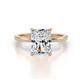 1 - Lucia Semi Mount Hidden Halo accented 0.13 ctw Diamond Women Engagement Ring 