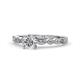 7 - Renea 0.87 ctw Lab Grown Diamond (5.80 mm) with accented Diamonds Engagement Ring 