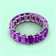 2 - Victoria 6x4 mm Emerald Cut Amethyst Eternity Band 