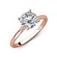 3 - Zaire 1.70 ctw Moissanite Hidden Halo accented Side Natural Diamond Engagement Ring 