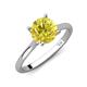 3 - Zaire 2.10 ctw Yellow Diamond Hidden Halo accented Side Natural Diamond Engagement Ring 