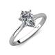 4 - Zaire 1.80 ctw IGI Certified Lab Grown Diamond Pear Shape (9x6 mm) Hidden Halo accented Side Natural Diamond Engagement Ring 