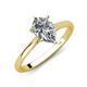 4 - Zaire 1.80 ctw IGI Certified Lab Grown Diamond Pear Shape (9x6 mm) Hidden Halo accented Side Natural Diamond Engagement Ring 