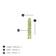 4 - Zena 0.24 ctw Peridot (1.80 mm) Single Half Hoop Huggie Earring 