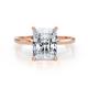 1 - Zaire 2.62 ctw IGI Certified Lab Grown Diamond Radiant Shape (9x7 mm) Hidden Halo accented Side Natural Diamond Engagement Ring 