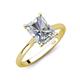 4 - Zaire 2.62 ctw IGI Certified Lab Grown Diamond Radiant Shape (9x7 mm) Hidden Halo accented Side Natural Diamond Engagement Ring 