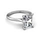 5 - Zaire 2.62 ctw IGI Certified Lab Grown Diamond Radiant Shape (9x7 mm) Hidden Halo accented Side Natural Diamond Engagement Ring 