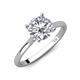 3 - Zaire 2.10 ctw GIA Certified Natural Diamond Hidden Halo accented Side Natural Diamond Engagement Ring 