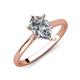 4 - Zaire 1.80 ctw GIA Certified Natural Diamond Pear Shape (9x6 mm) Hidden Halo accented Side Natural Diamond Engagement Ring 