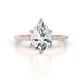 1 - Aisha 2.06 ctw IGI Certified Lab Grown Diamond (9x6 mm) Pear Shape Hidden Halo accented Lab Grown Diamond Women Engagement ring