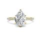 2 - Aisha 2.06 ctw IGI Certified Lab Grown Diamond (9x6 mm) Pear Shape Hidden Halo accented Lab Grown Diamond Women Engagement ring