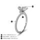 4 - Aisha 2.06 ctw IGI Certified Lab Grown Diamond (9x6 mm) Pear Shape Hidden Halo accented Lab Grown Diamond Women Engagement ring