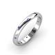 3 - Elara 0.16 ctw Iolite (1.70 mm) set in Burnish Setting 3.00 mm Width Eternity Band 