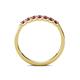 6 - Fiala 2.70 mm Pink Tourmaline 7 Stone Wedding Band 