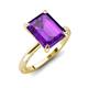 3 - Lucia 2.39 ctw Amethyst Emerald Shape (9x7 mm) Hidden Halo accented Natural Diamond Engagement Ring 
