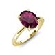 3 - Lucia 2.44 ctw Rhodolite Garnet Oval Shape (9x7 mm) Hidden Halo accented Natural Diamond Engagement Ring 