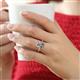 2 - Lucia Semi Mount Hidden Halo accented 0.13 ctw Diamond Women Engagement Ring 