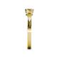 5 - Irina 0.47 ctwLab Grown Diamond With Side Citrine Three Stone Engagement Ring 