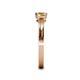 5 - Irina 0.47 ctwLab Grown Diamond With Side Citrine Three Stone Engagement Ring 